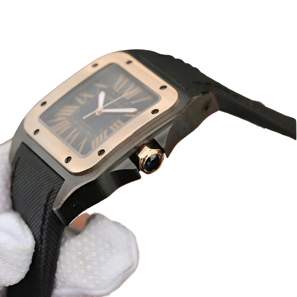 Cartier Santos Black and Gold Edition