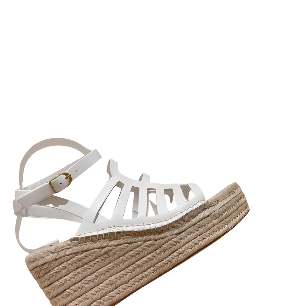Hermes Women's White Gladiator Sandals