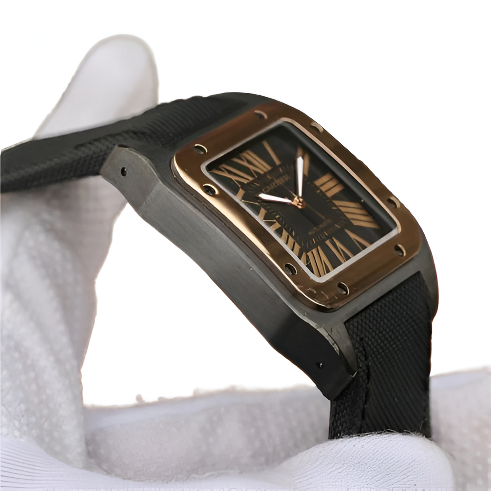 Cartier Santos Black and Gold Edition