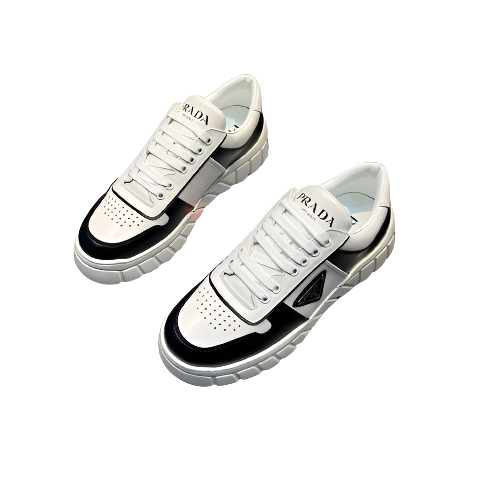 PRADA Men's White & Black Chunky Sneakers
