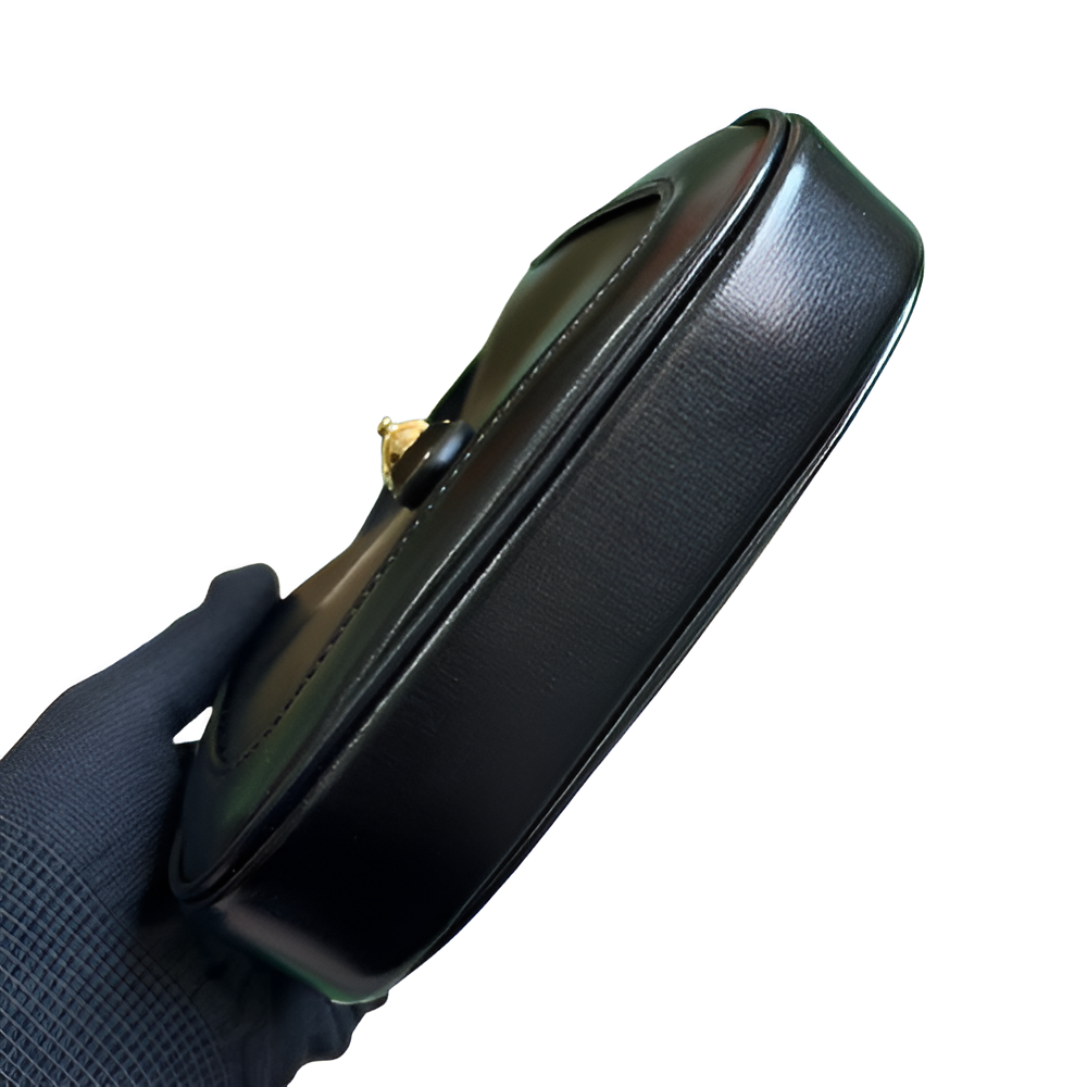 Gucci-inspired black mini shoulder bag