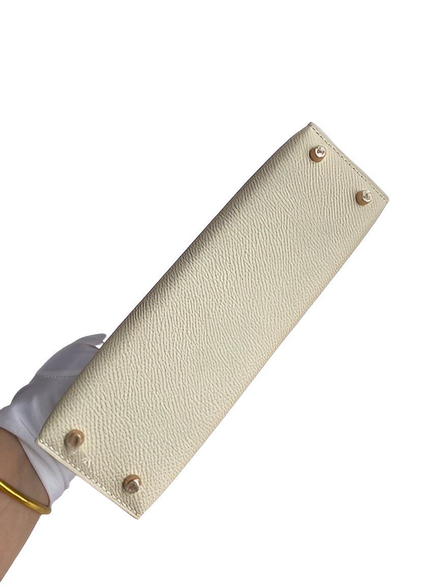 Hermes Classic Beige Handbag with Strap
