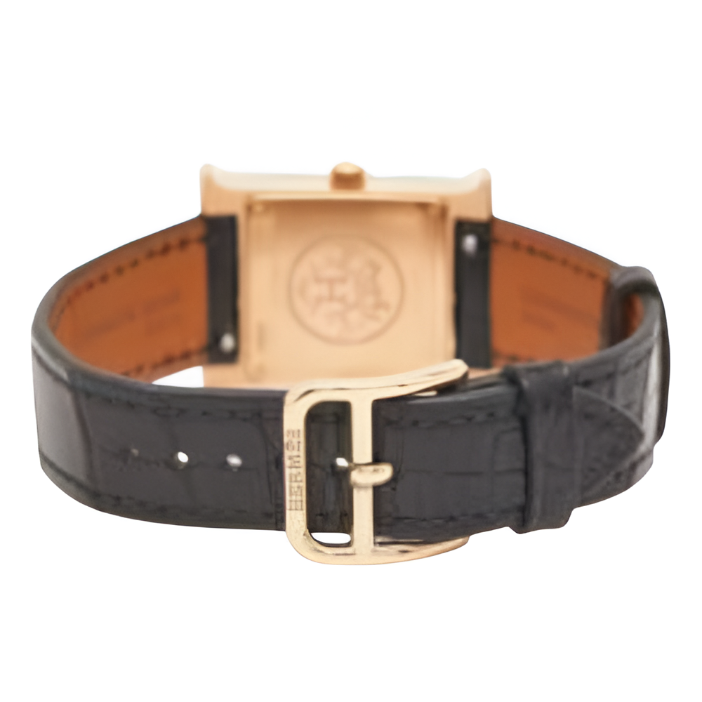 HERMÈS Diamond-Accented Watch