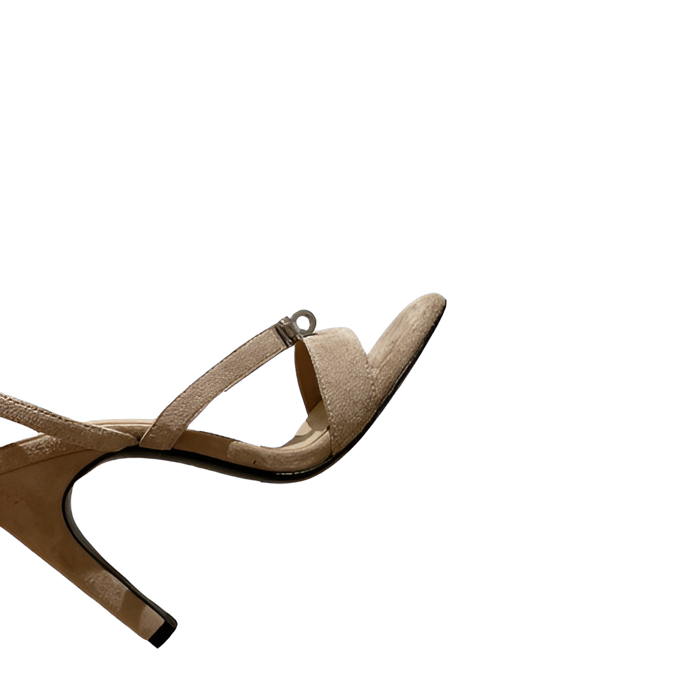 Hermes Women's Beige Suede Strap Sandals
