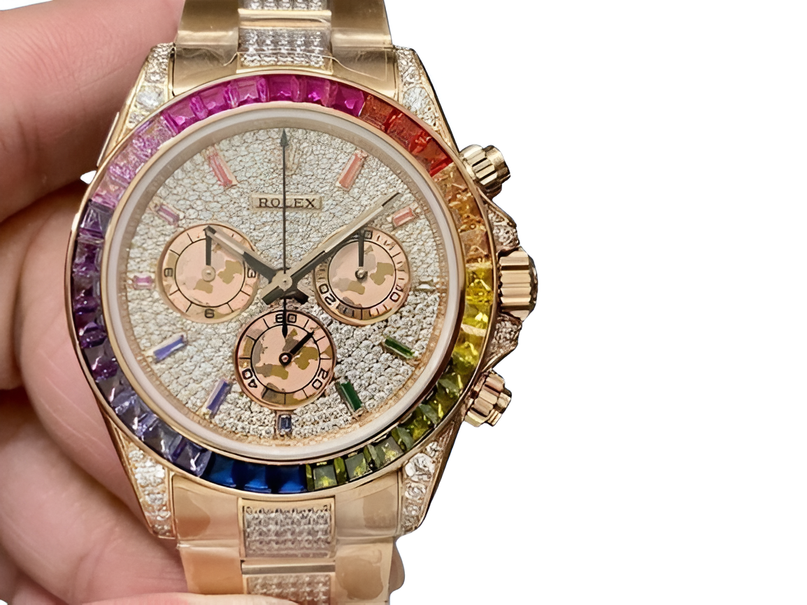 Rolex Daytona "Diamond Pave Rainbow Edition"