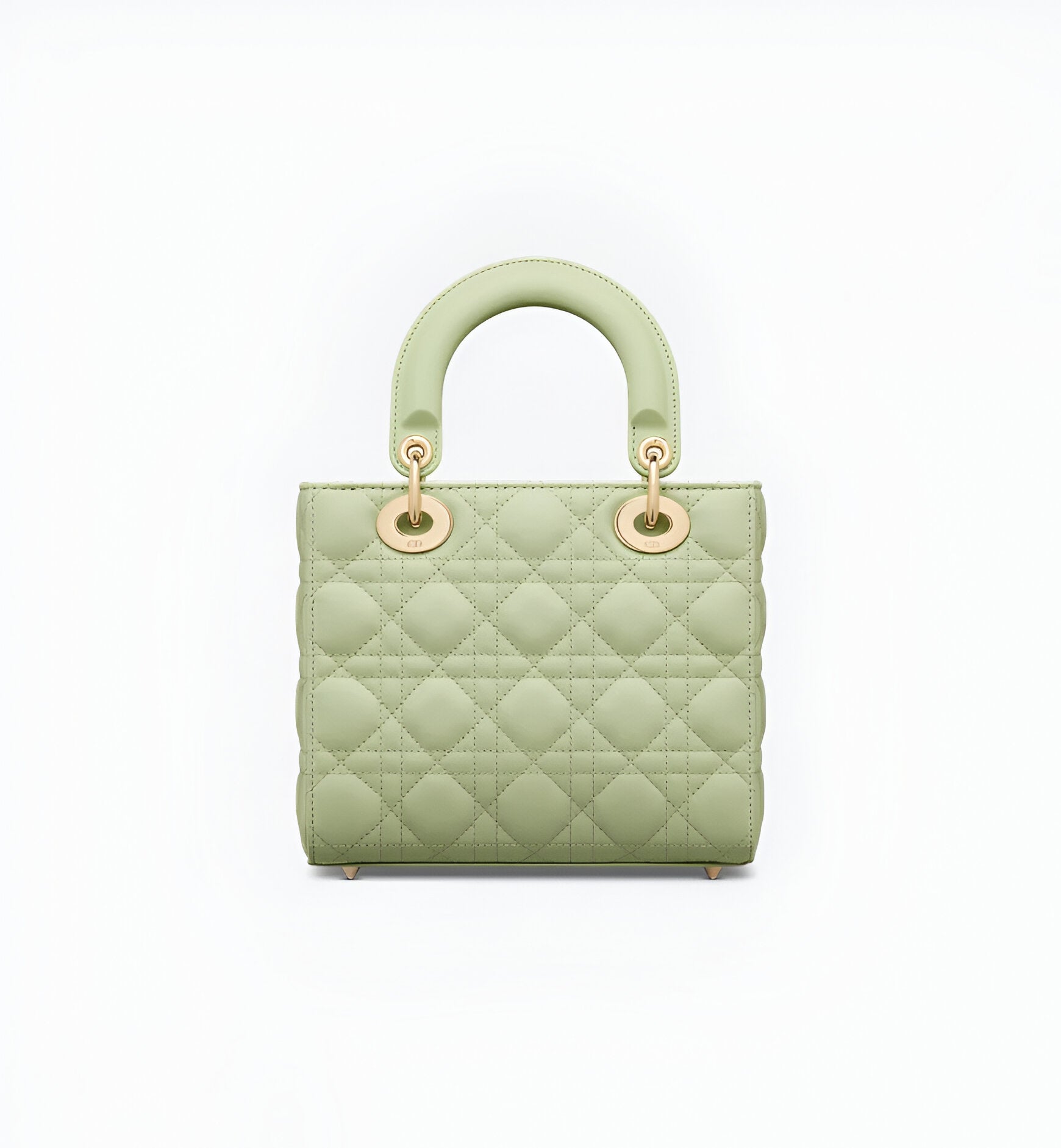 DIOR Sage Green Quilted Leather Mini Tote