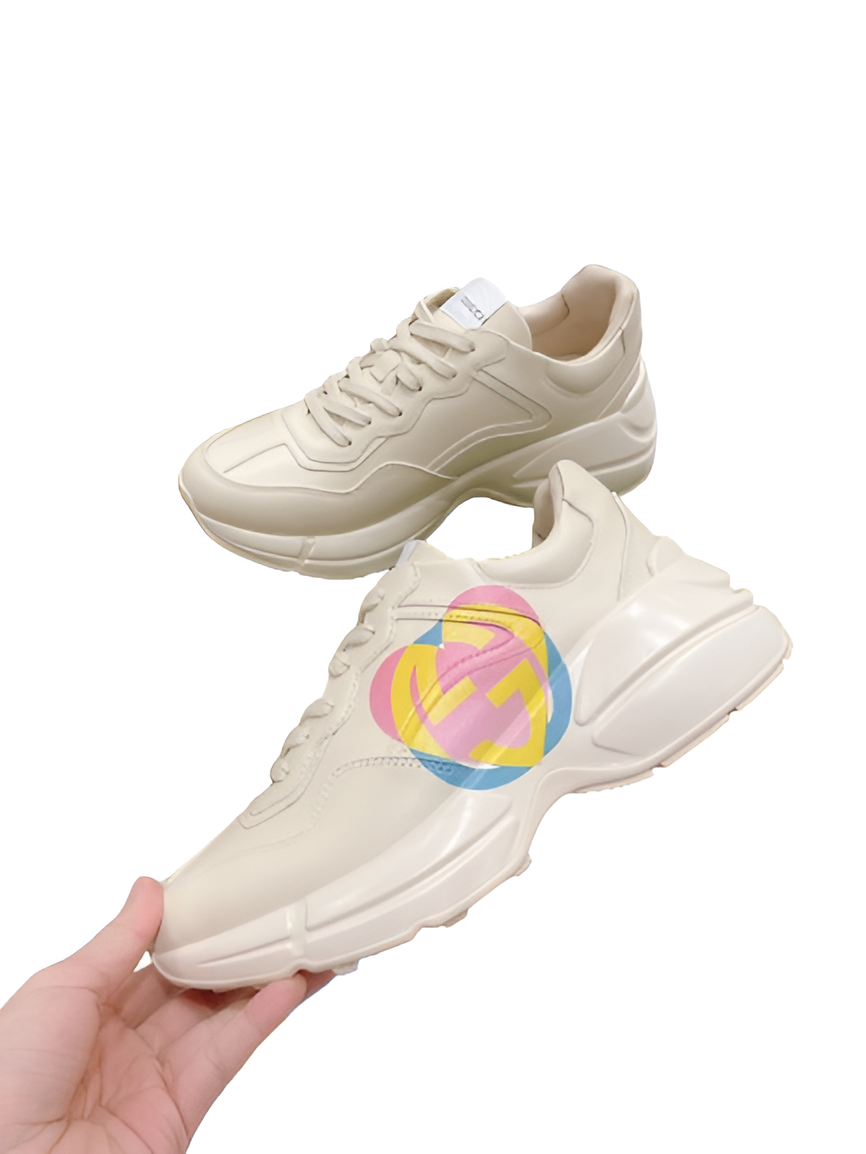 GUCCI Men's Beige Low-Top Sneakers