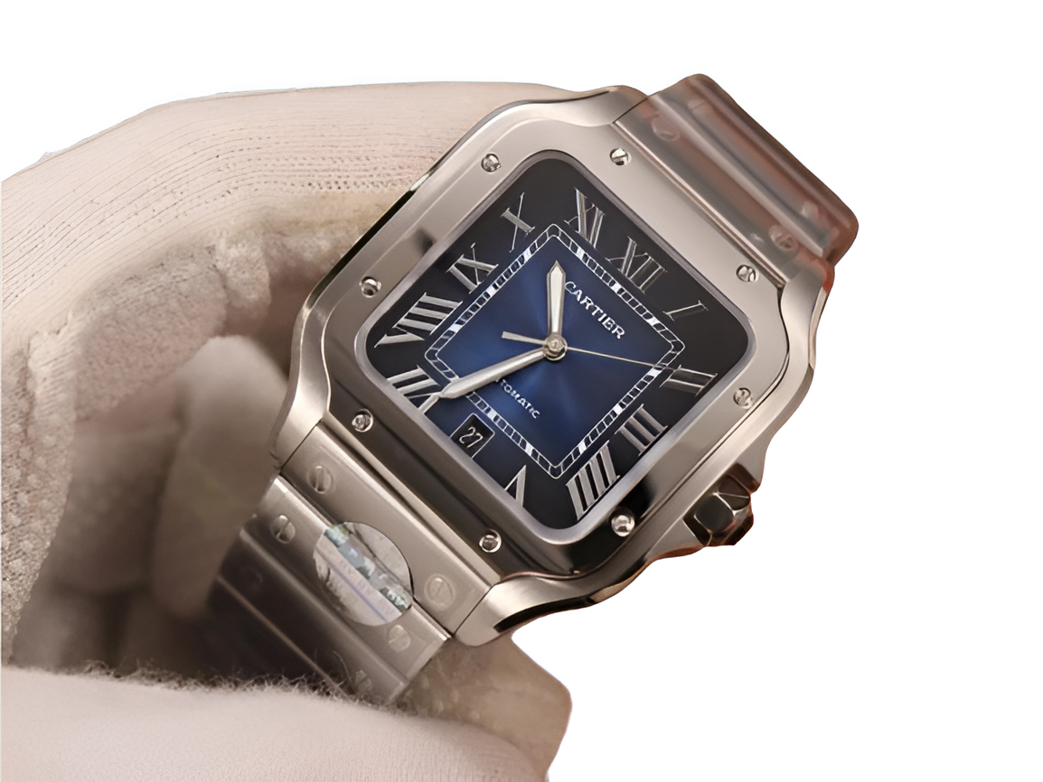 Cartier Santos Blue Dial