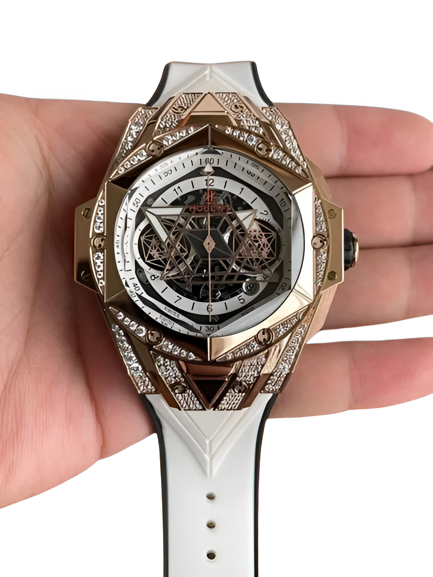Hublot Big Bang Sang Bleu II King Gold White Diamonds