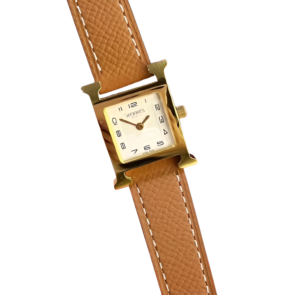 HERMÈS Gold-Toned Classic Watch