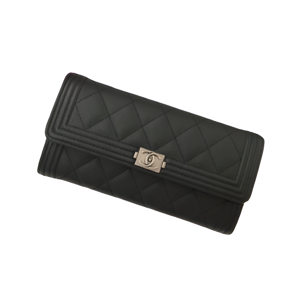 Chanel-Inspired Quilted Flap Wallet
