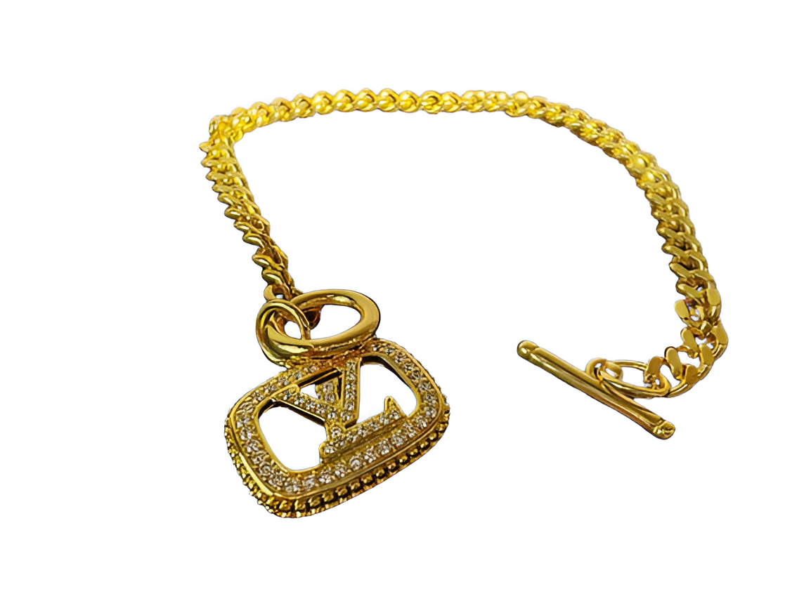 Louis Vuitton Gold Chain Bracelet