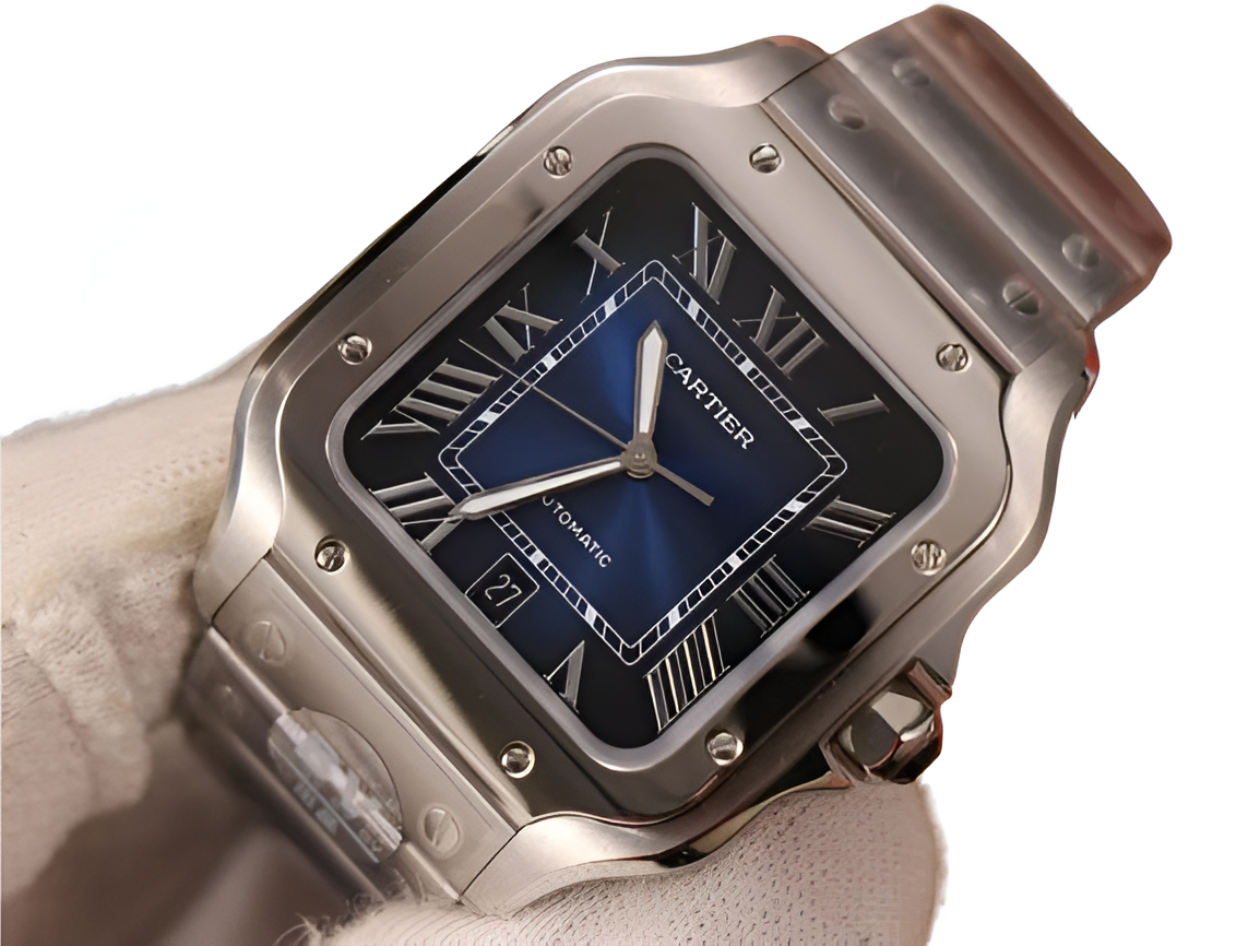 Cartier Santos Blue Dial