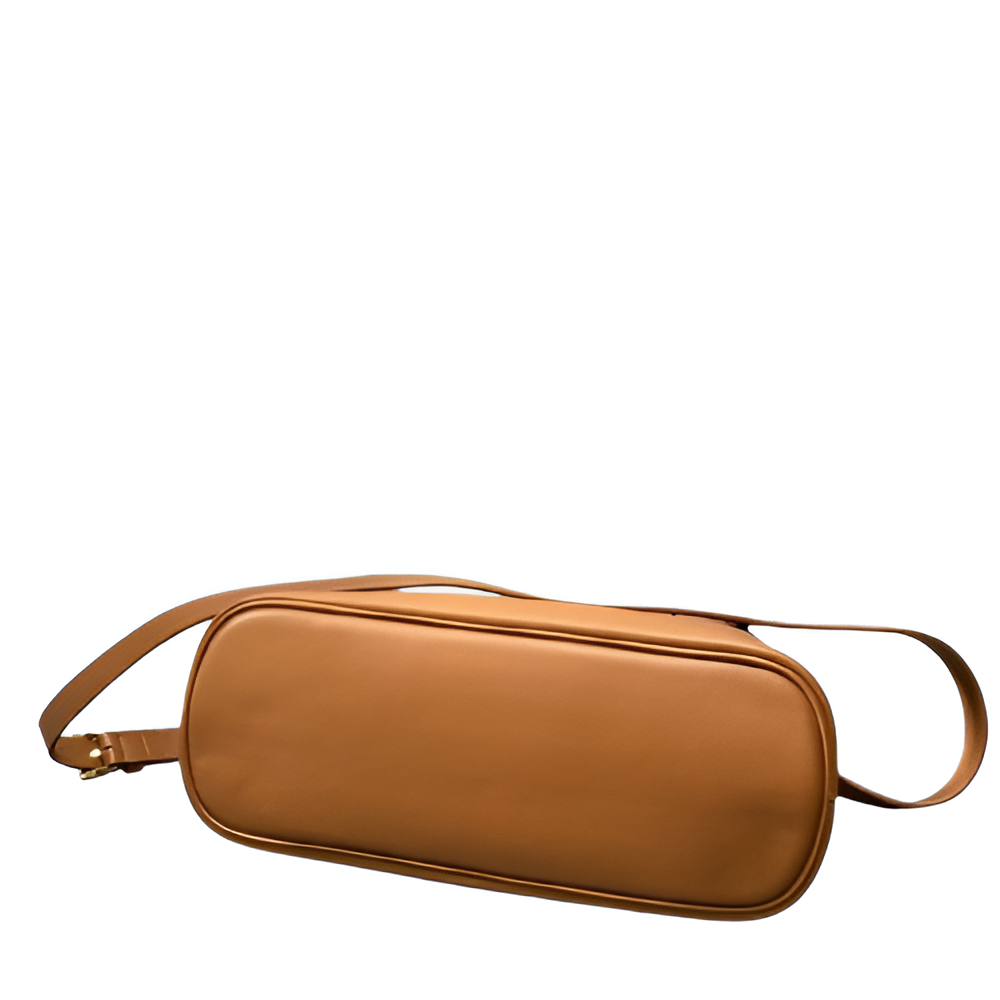 Prada Tan Leather Handbag with Crossbody Strap