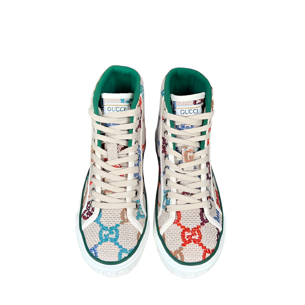 GUCCI Men's Multicolor High-Top Sneakers