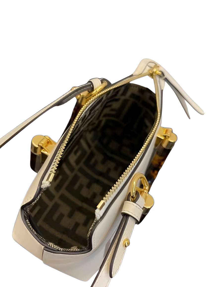 Fendi Roma White Mini Tote Bag