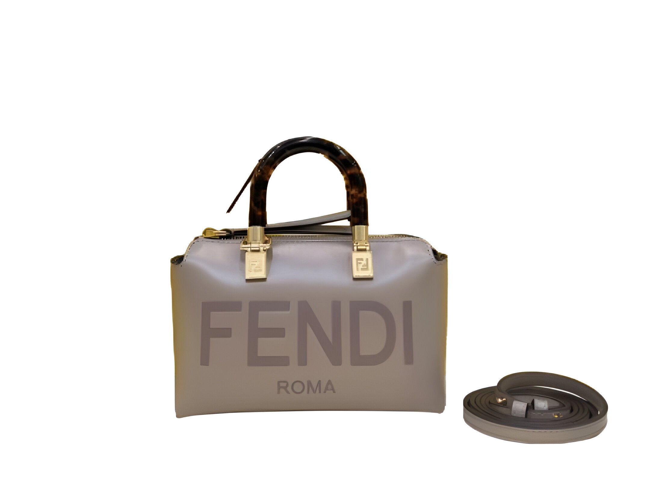 Fendi Roma Gray Mini Tote Bag