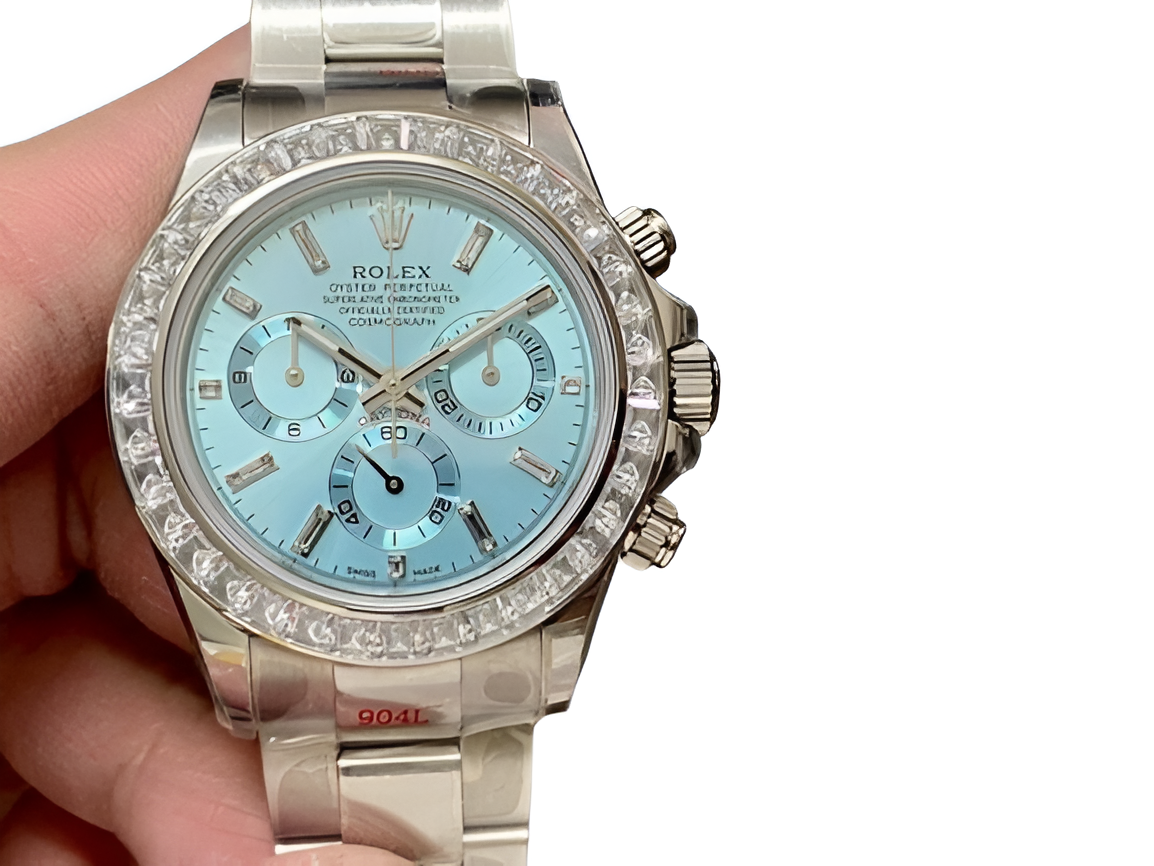 Rolex Daytona "Ice Blue Dial Diamond Bezel"