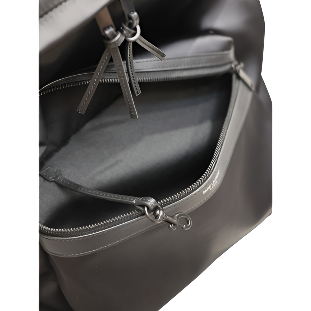 YSL Black Leather Backpack