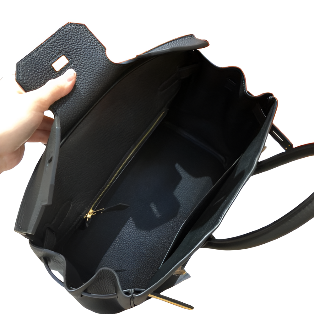 Hermes Birkin 30cm Black Leather with Gold Hardware