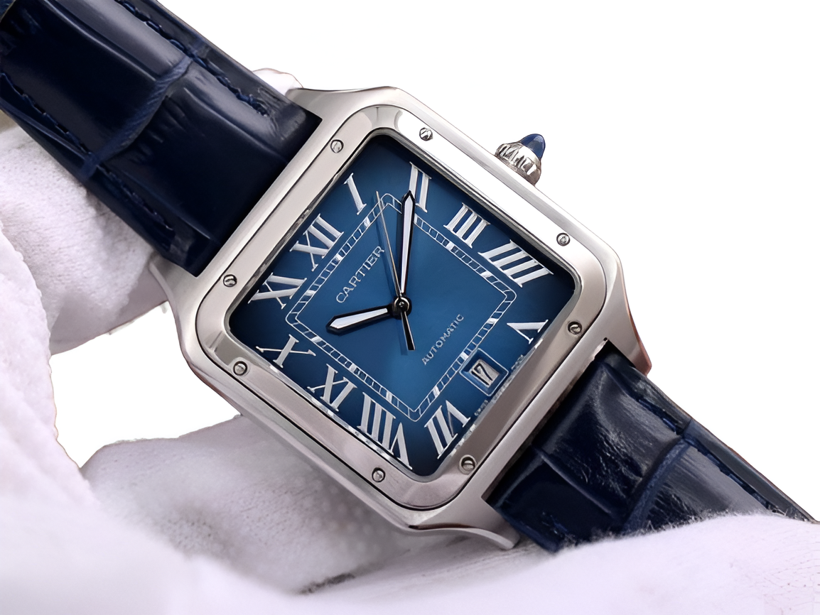 Cartier Santos Blue Dial Edition