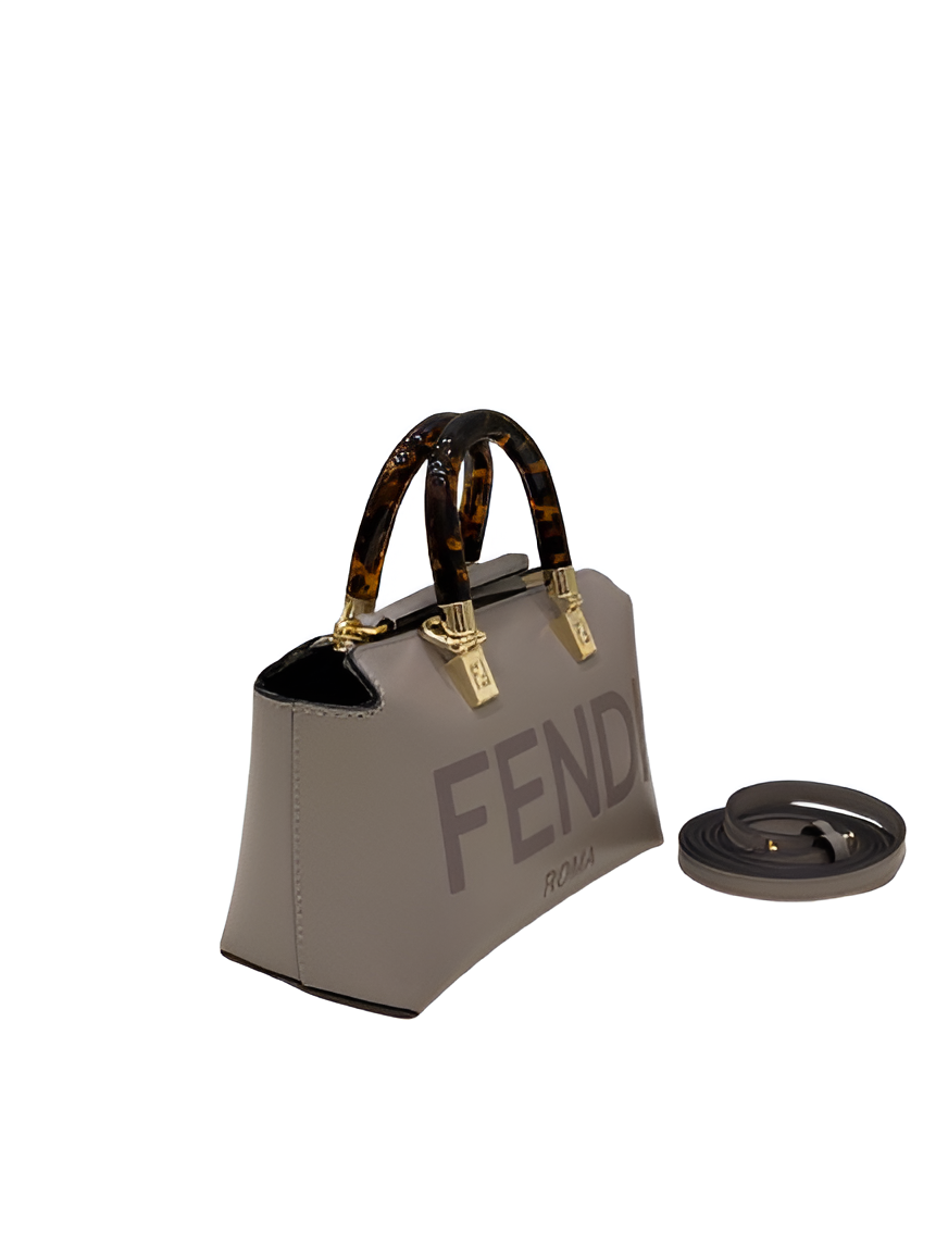 Fendi Roma Gray Mini Tote Bag