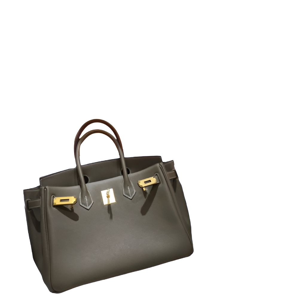 Hermes Birkin 35cm Etoupe Leather with Gold Hardware