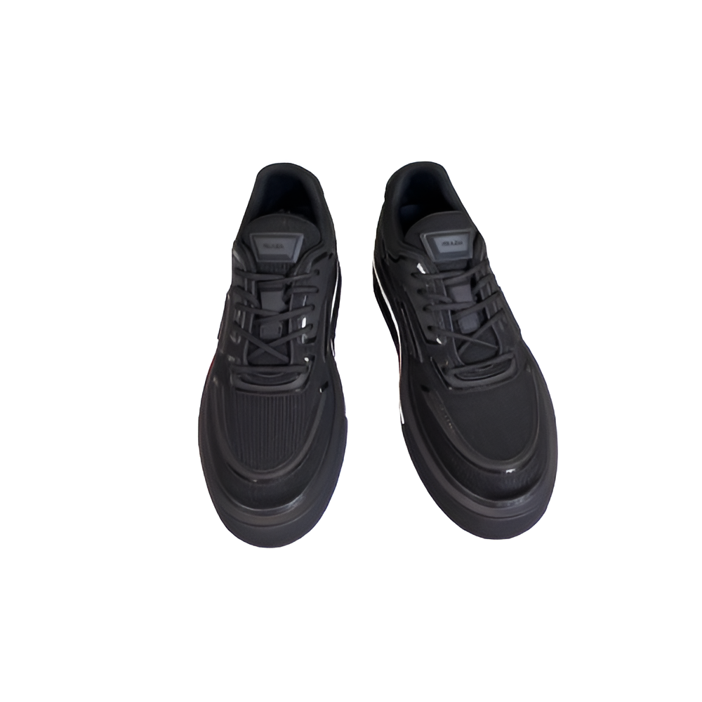 PRADA Men's Black Monochrome Sneakers