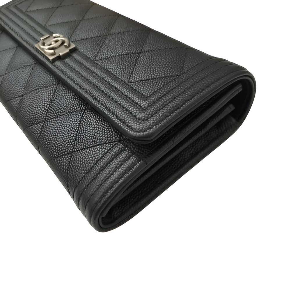 Chanel-Inspired Quilted Flap Wallet