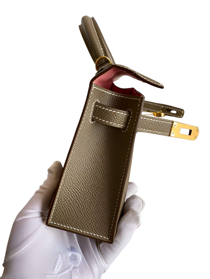 Hermes Taupe Handbag with Strap