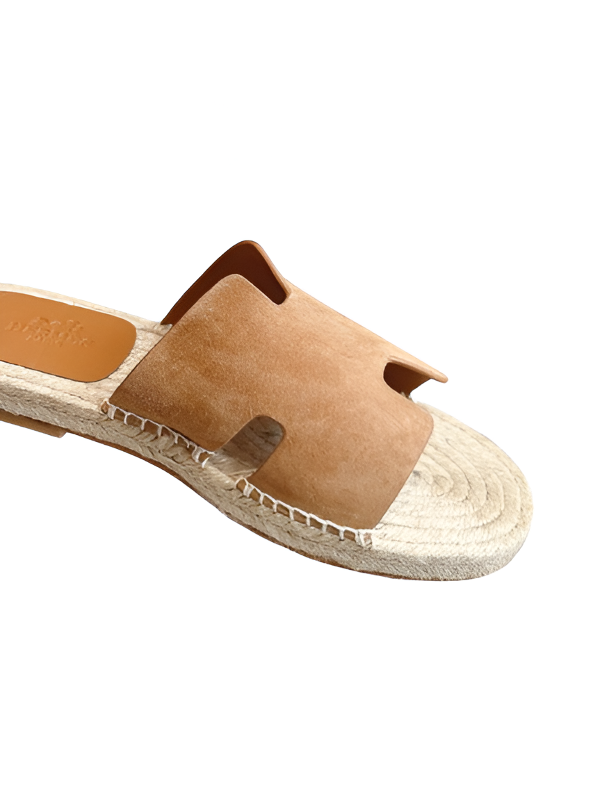 Hermes Women's Leather Slides - Brown