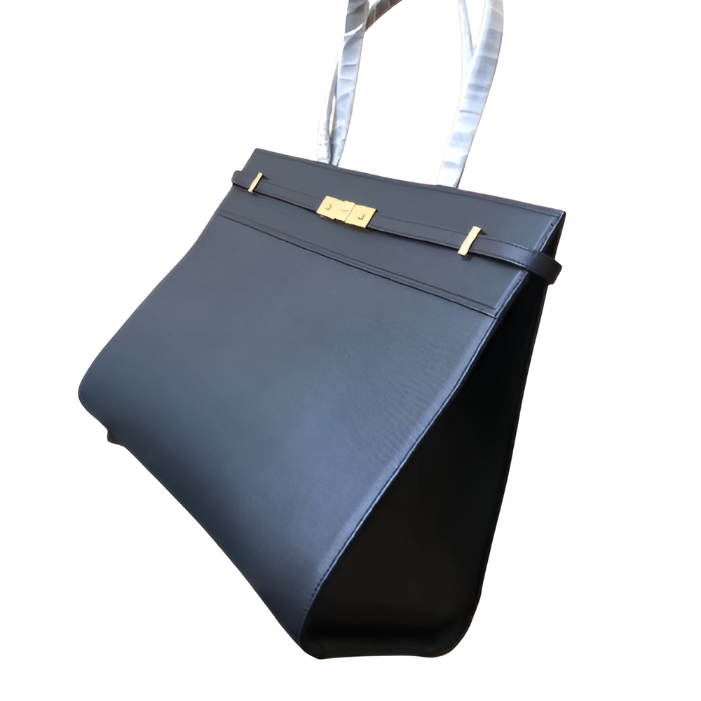 YSL Classic Black Leather Tote Bag