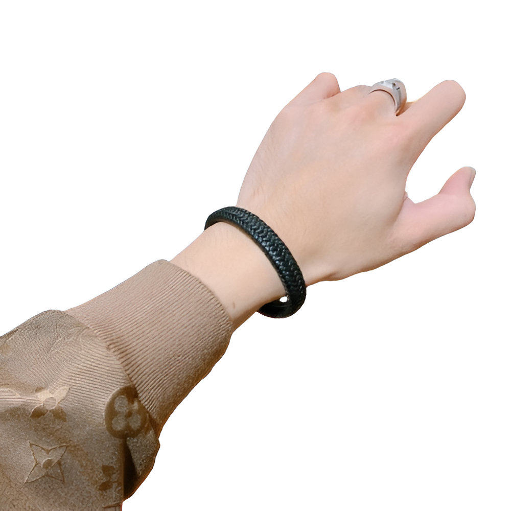 GUCCI Woven Leather Bracelet