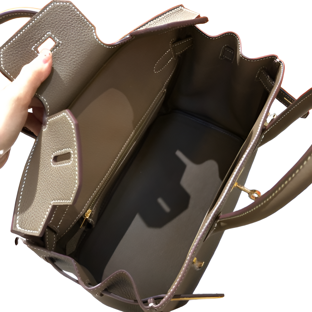 Hermes Birkin 35cm Etoupe Leather with Gold Hardware