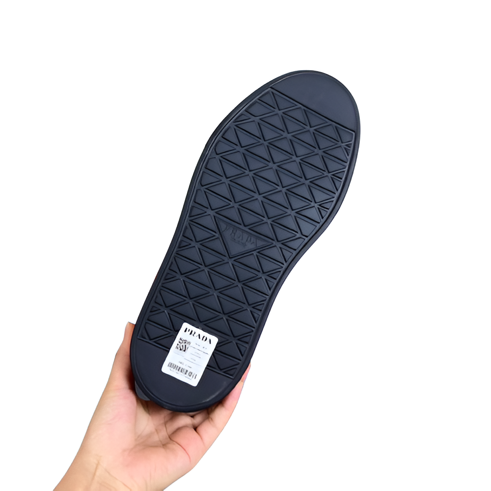 PRADA Men's Black Monochrome Sneakers