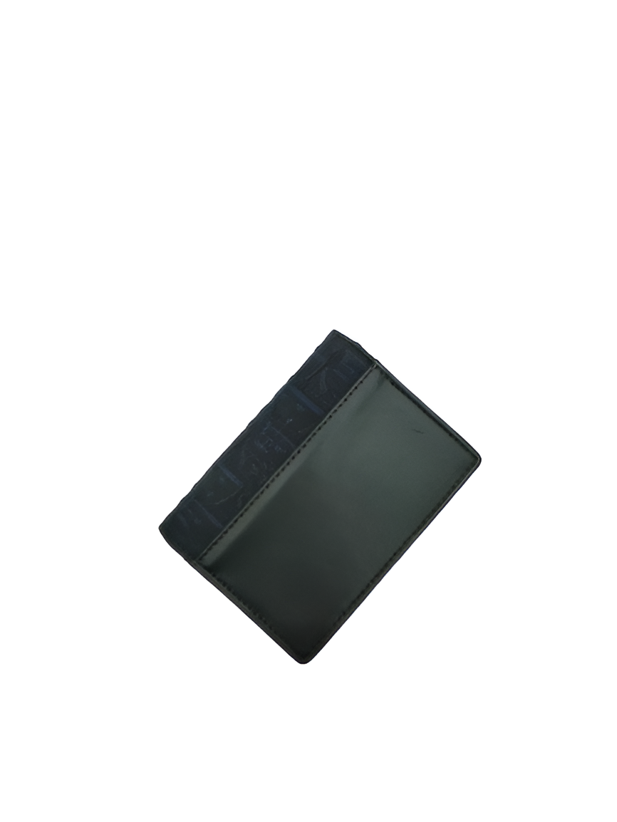 DIOR Black Monogram Saddle Card Holder