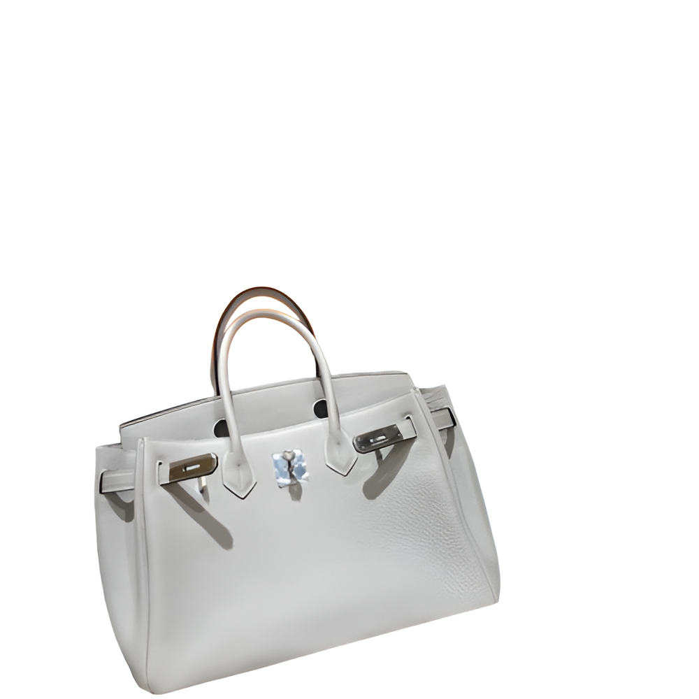 Hermes Birkin 35cm White Leather with Palladium Hardware