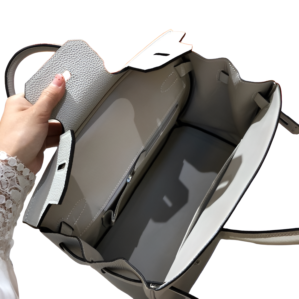 Hermes Birkin 35cm White Leather with Palladium Hardware