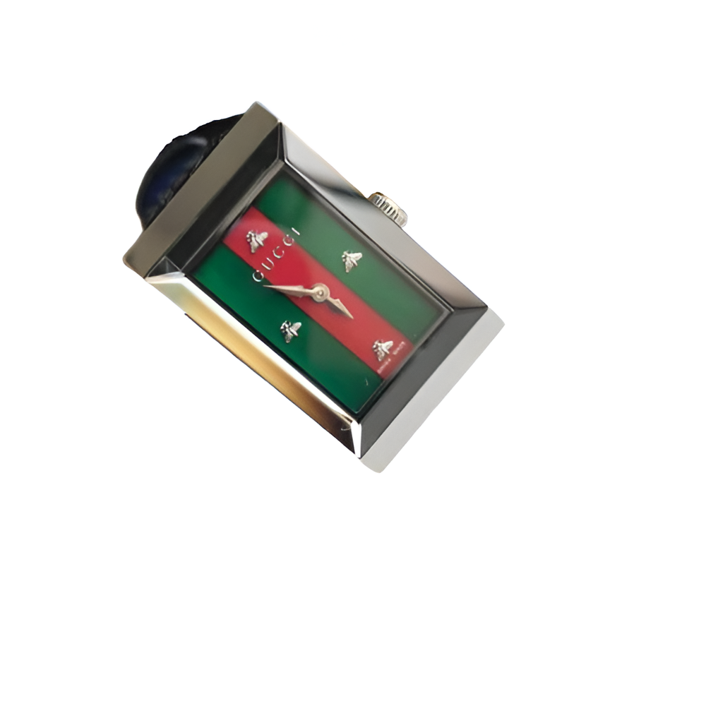 Gucci Women's Rectangular Striped Watch