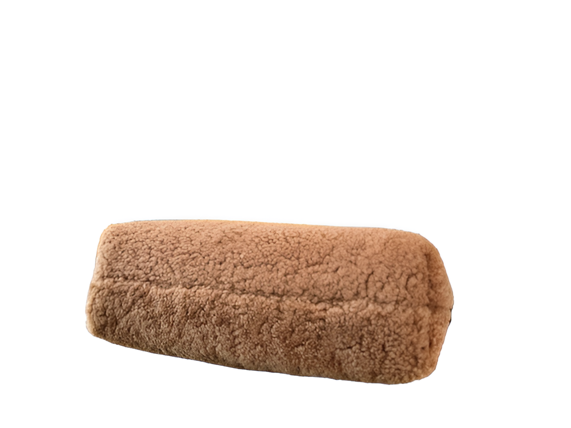 Fendi Camel Shearling Tote Bag