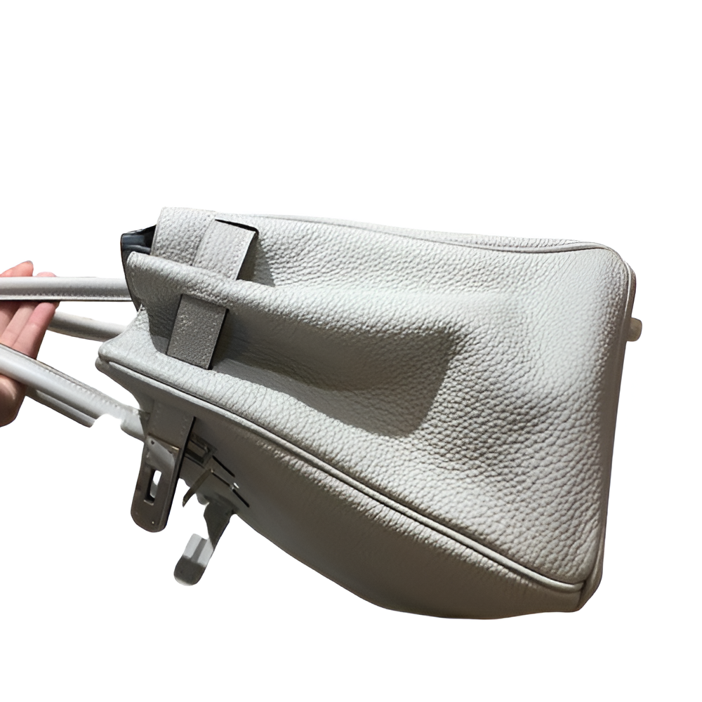 Hermes Birkin 35cm White Leather with Palladium Hardware