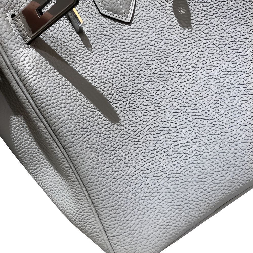 Hermes Birkin 35cm White Leather with Palladium Hardware