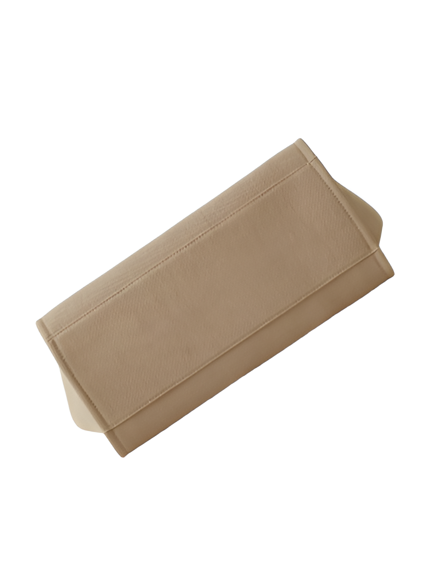 CHANEL Beige Canvas Shopping Tote Bag