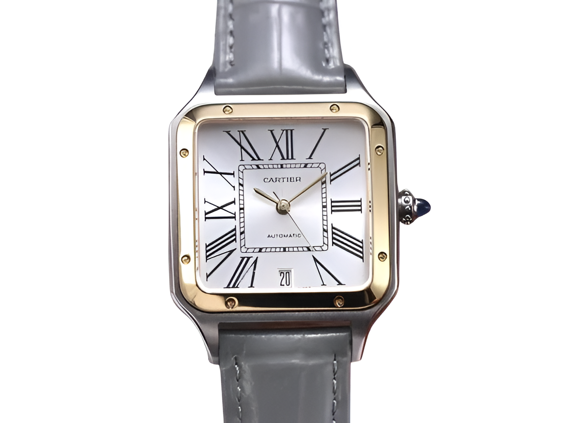 Cartier Santos Two-Tone (White & Gold)