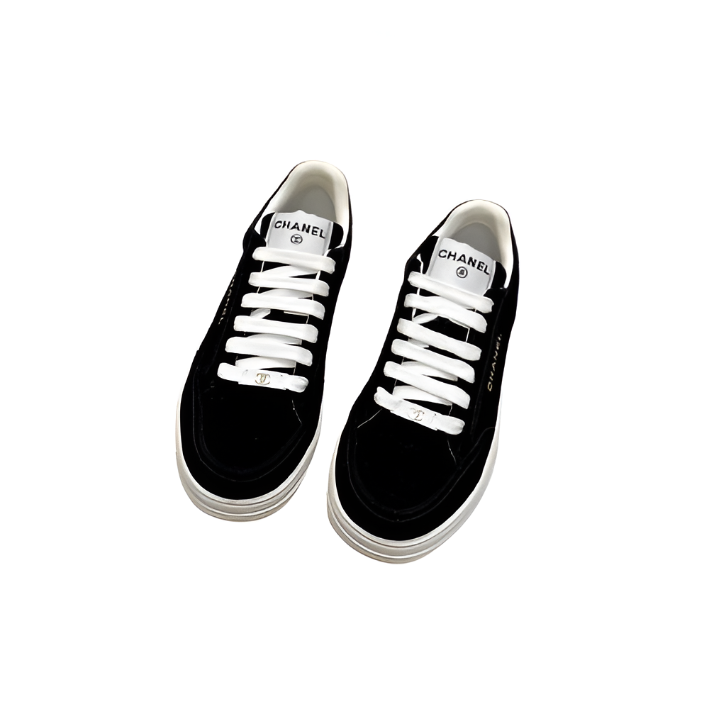 CHANEL Men's Black Classic Sneakers