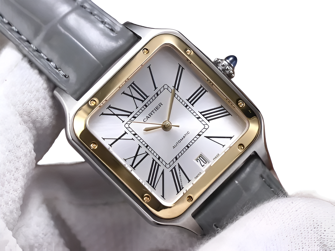 Cartier Santos Two-Tone (White & Gold)