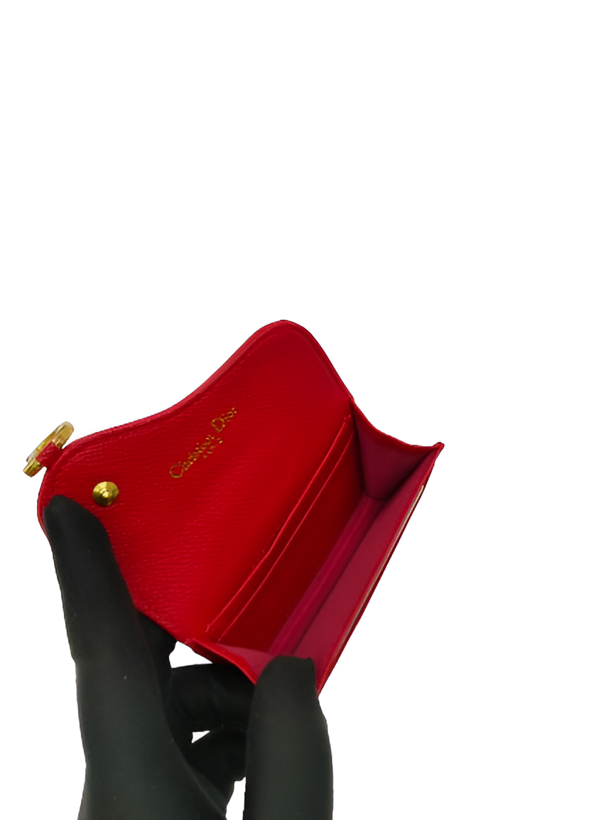 Dior Saddle Flap Card Holder