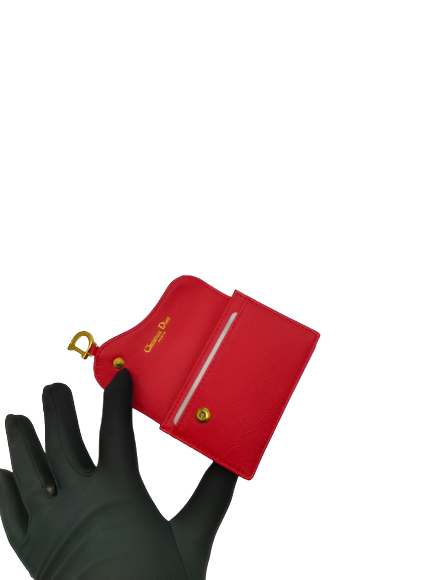 Dior Saddle Flap Card Holder