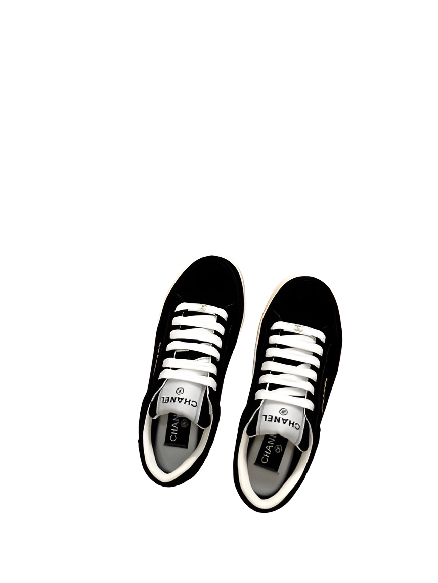 CHANEL Men's Black Classic Sneakers