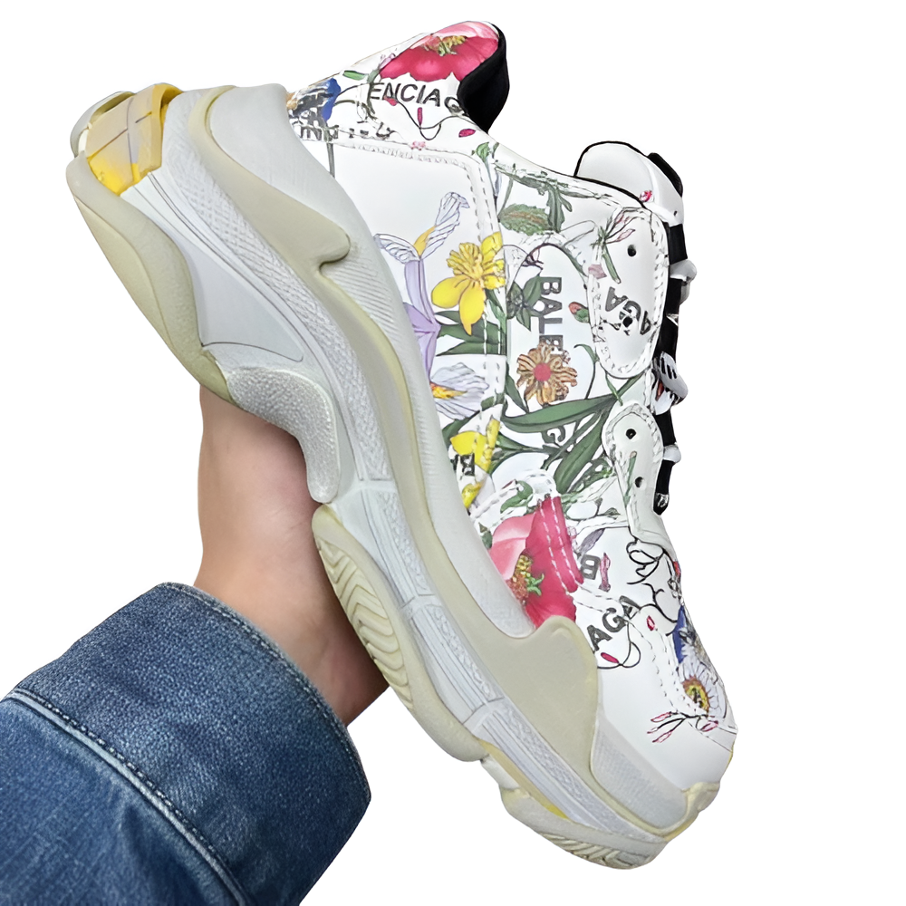 GUCCI Floral Print Chunky Sneakers